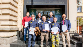 Спасителят от област Габрово Росен Терзиев получи Почетна грамота от президента Румен Радев