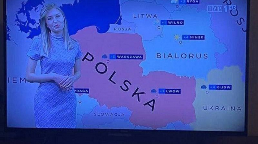 Не е вярно, че тази карта е излъчена в ефира на полска телевизия