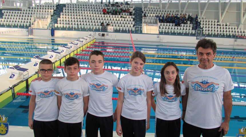Християн Митев е сред най-бързите плувци на Държавното първенство за деца