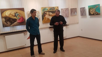 Първа самостоятелна изложба откри Велизар Захариев